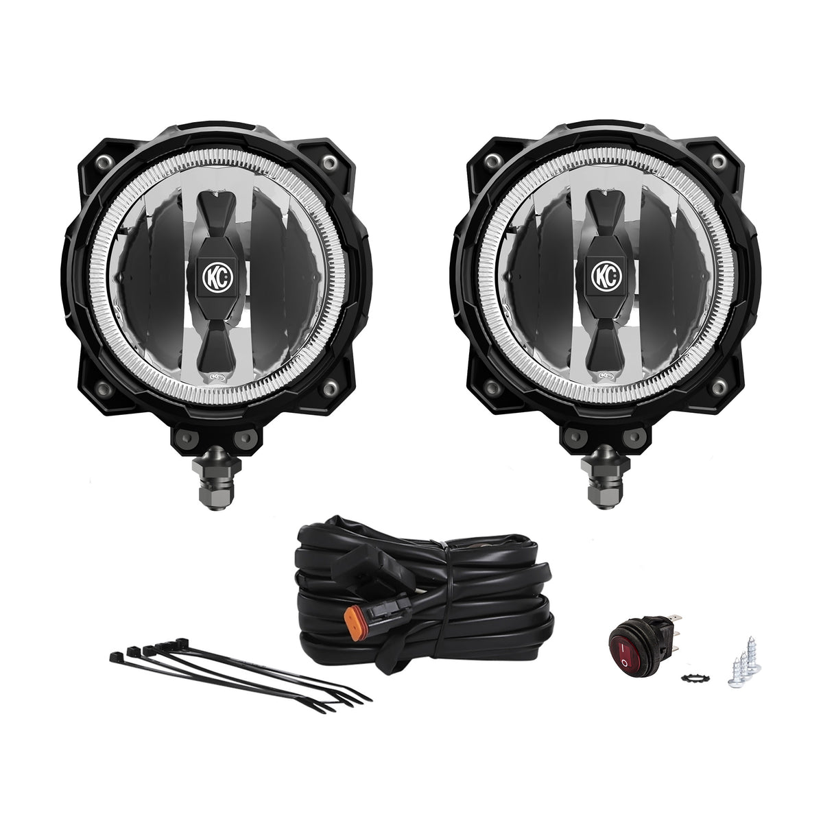 Pro6 Grav LED Inf Ring 6 Inch 2 Light System KC HiLiTES