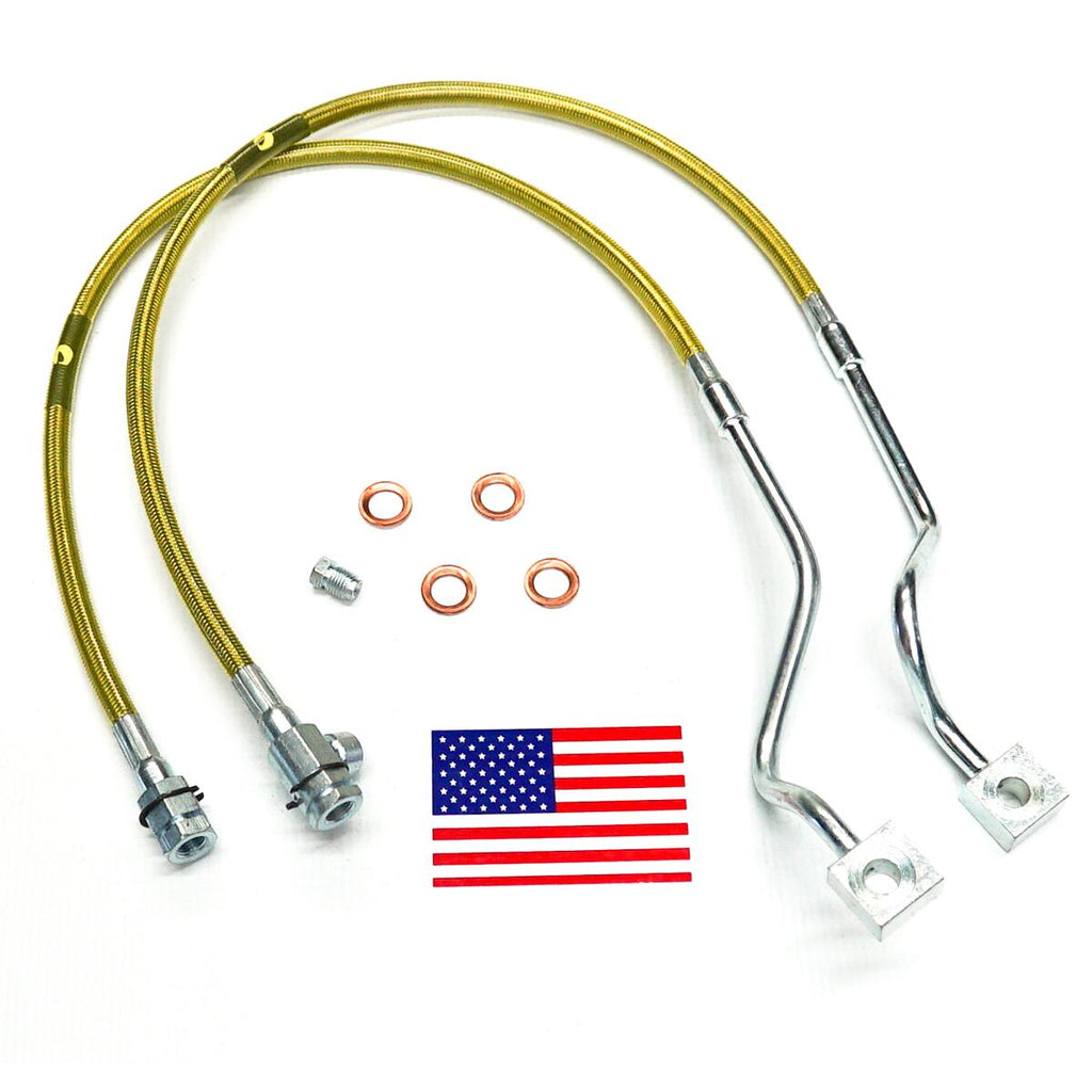 Bulletproof Brake Hose Front 1999-2004 Ford F-250 and F-350 with 4-8 Inch Lift Kit Superlift