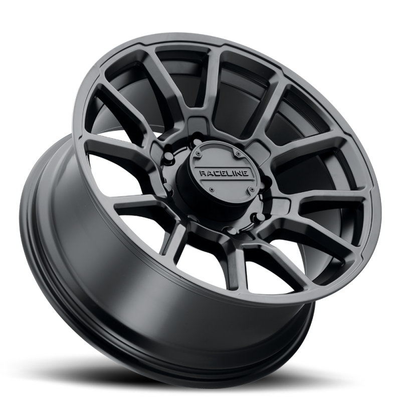 Raceline 950B Gauge 17x8.5in / 6x120 BP / 18mm Offset / 67.1mm Bore - Satin Black Wheel