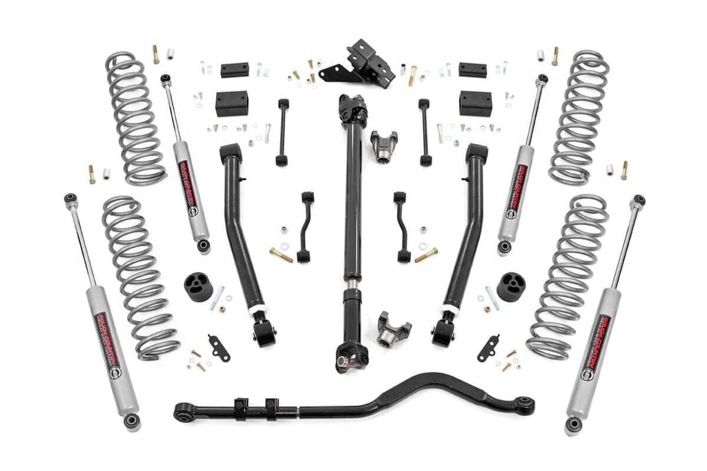 3.5 Inch Lift Kit Adj Lower FR D/S Jeep Wrangler JL 4WD (2024-2026) Rough Country