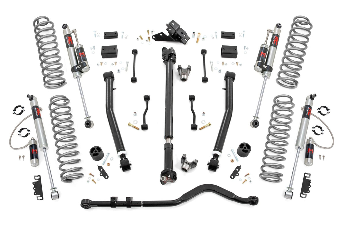 3.5 Inch Lift Kit Adj Lower FR D/S M1R Jeep Wrangler JL 4WD (24-26) Rough Country