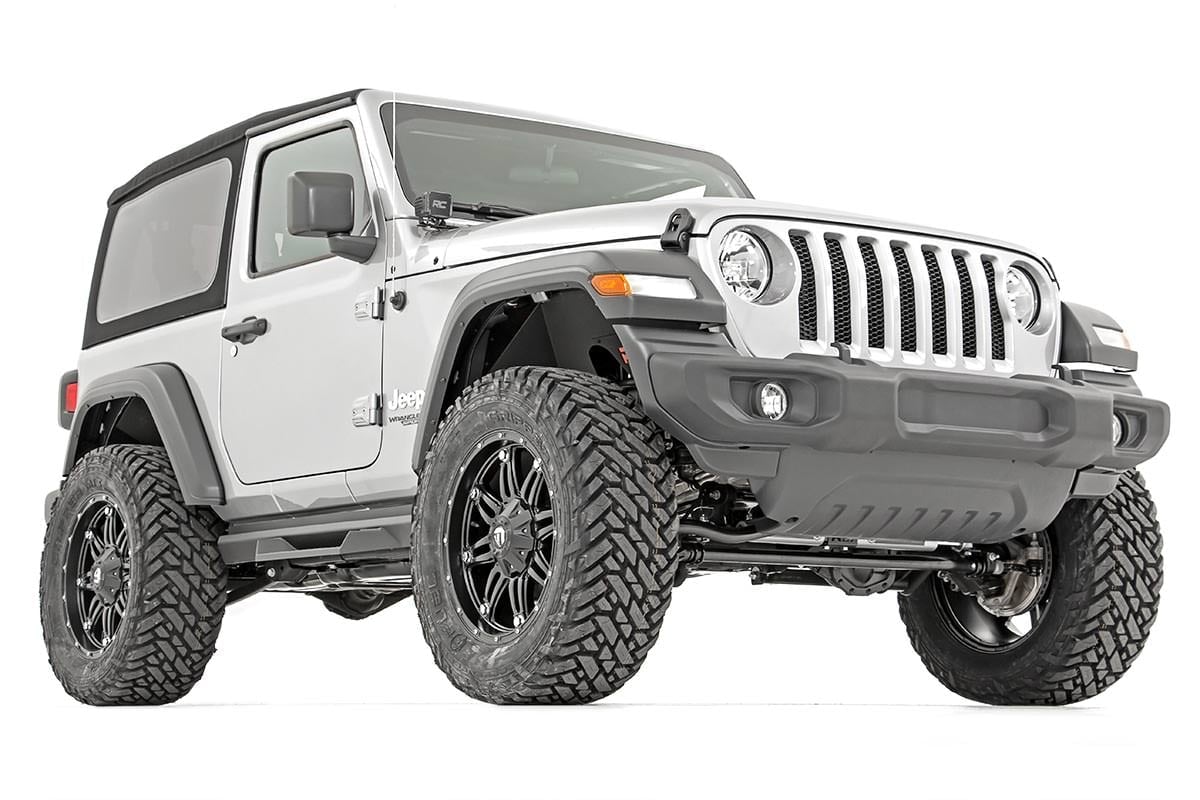 3.5 Inch Lift Kit Adj Lower FR D/S M1R Jeep Wrangler JL 4WD (24-26) Rough Country
