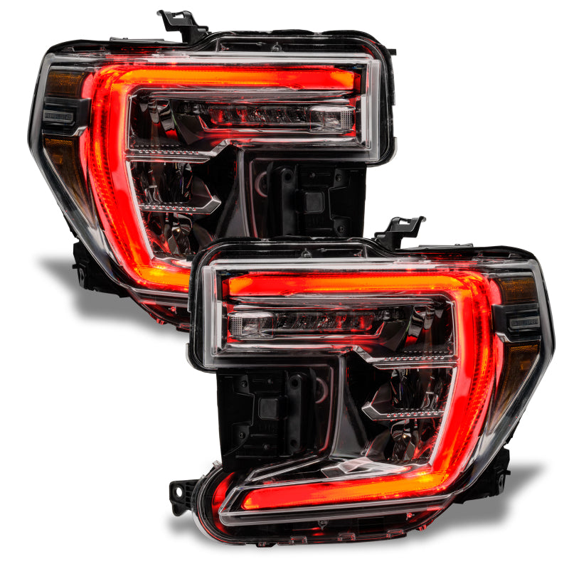 Oracle 19-21 GMC Sierra 1500 RGB+W Headlight DRL Upgrade Kit - ColorSHIFT 2