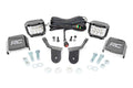 LED Light Kit Cage Mount 2 Inch Chrome Pair Wide Angle Honda Pioneer 1000 Rough Country