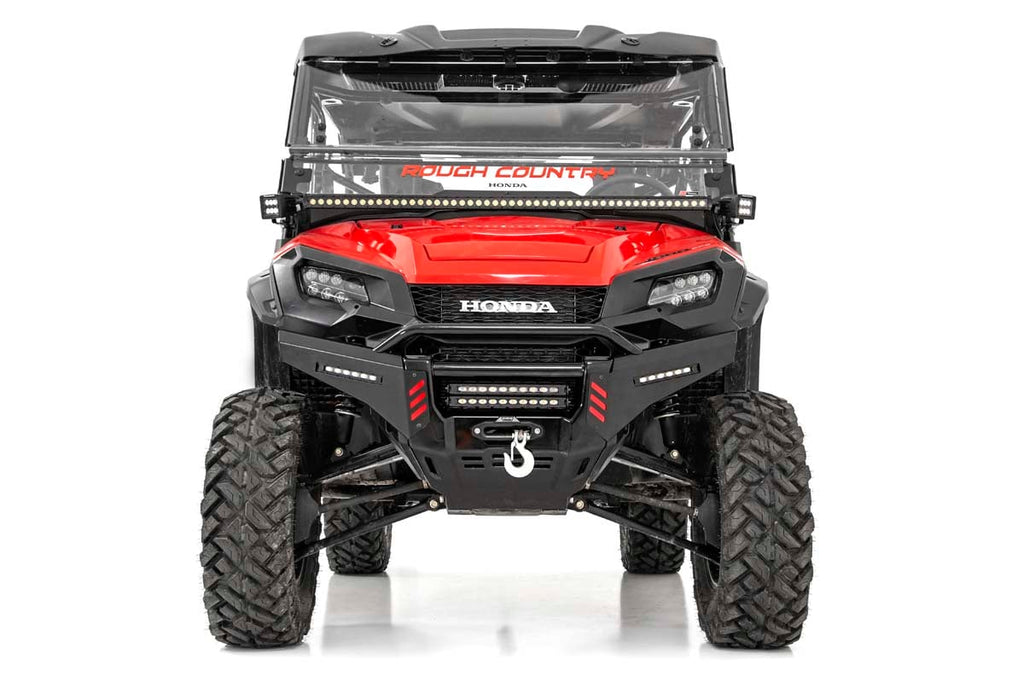LED Light Kit Cage Mount 2 Inch Chrome Pair Wide Angle Honda Pioneer 1000 Rough Country
