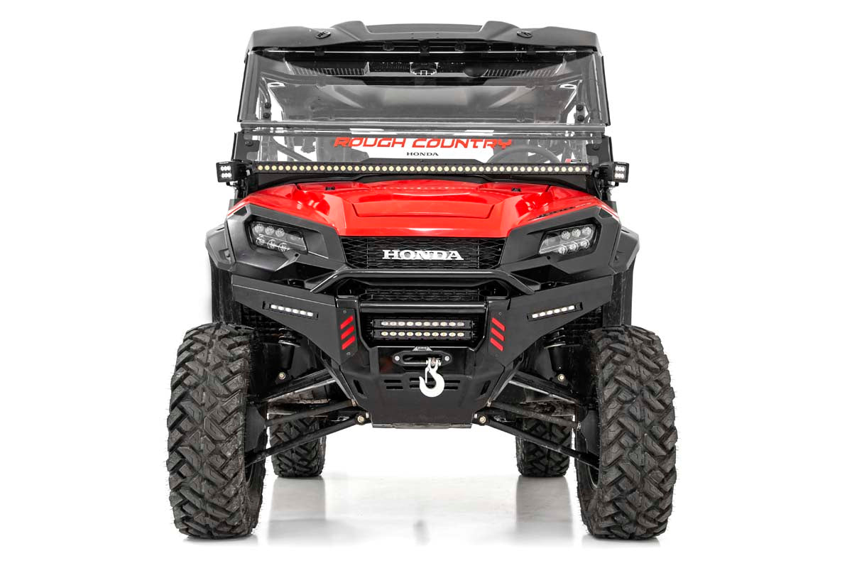 LED Light Kit Cage Mount 2 Inch Black Pair Amber DRL Honda Pioneer 1000/Pioneer 1000-6 Rough Country