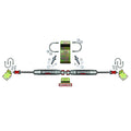 Steering Stabilizer Dual Kit Hardware Boots Not Incl. Due To Clearance Issues Silver Skyjacker