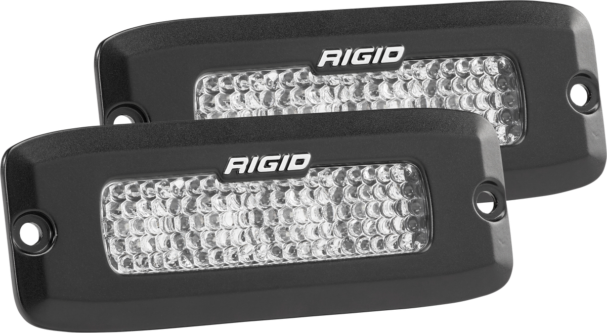 Driving Diffused Black Flush Mount Pair SR-Q Pro RIGID Industries