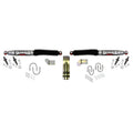 Steering Stabilizer Dual Kit For Use w/3 3/4 Inch Axle Tube Silver w/Black Boots Skyjacker