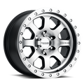 Aluminum Wheels 17x9 Avenger 929M Machined Silver -12 Offset 5 on 139.7 Bolt Pattern 107.95 Bore Raceline