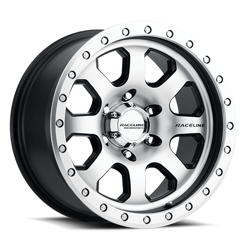 Aluminum Wheels 17x9 Avenger 929M Machined Silver -12 Offset 5 on 139.7 Bolt Pattern 107.95 Bore Raceline