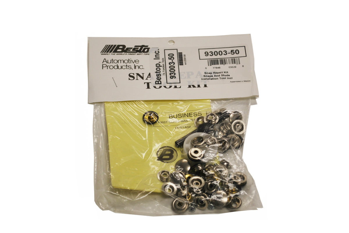 Snap Repair Kit For Jeep 1955-1995 CJ5/CJ7/Wrangler YJ Silver Bestop
