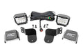 LED Light Kit Cage Mount 3 Inch OSRAM Wide Angle Polaris General XP 4 1000 Rough Country