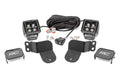 LED Light Kit Cage Mount 2 Inch Black Pair Amber DRL Polaris General XP 4 1000 Rough Country