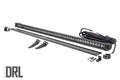 LED Light Kit Lower Windshield 50 Inch Black Single Row White DRL Polaris General XP 4 1000 Rough Country