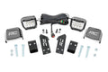 LED Light Kit A Pillar Mount 2 Inch Chrome Pair Wide Angle Polaris RZR PRO XP Rough Country