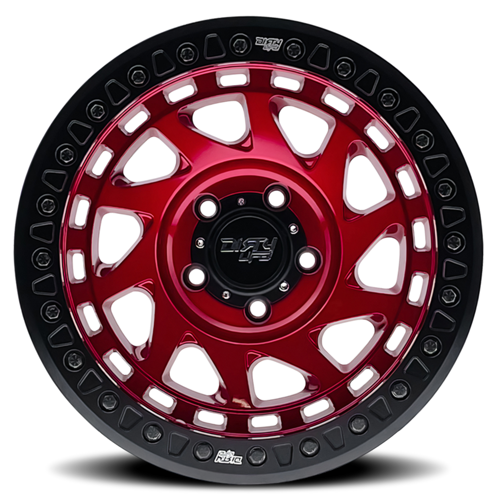 Dirty Life Race Wheels Enigma Race 9313 Gloss Crimson Candy Red 17X9