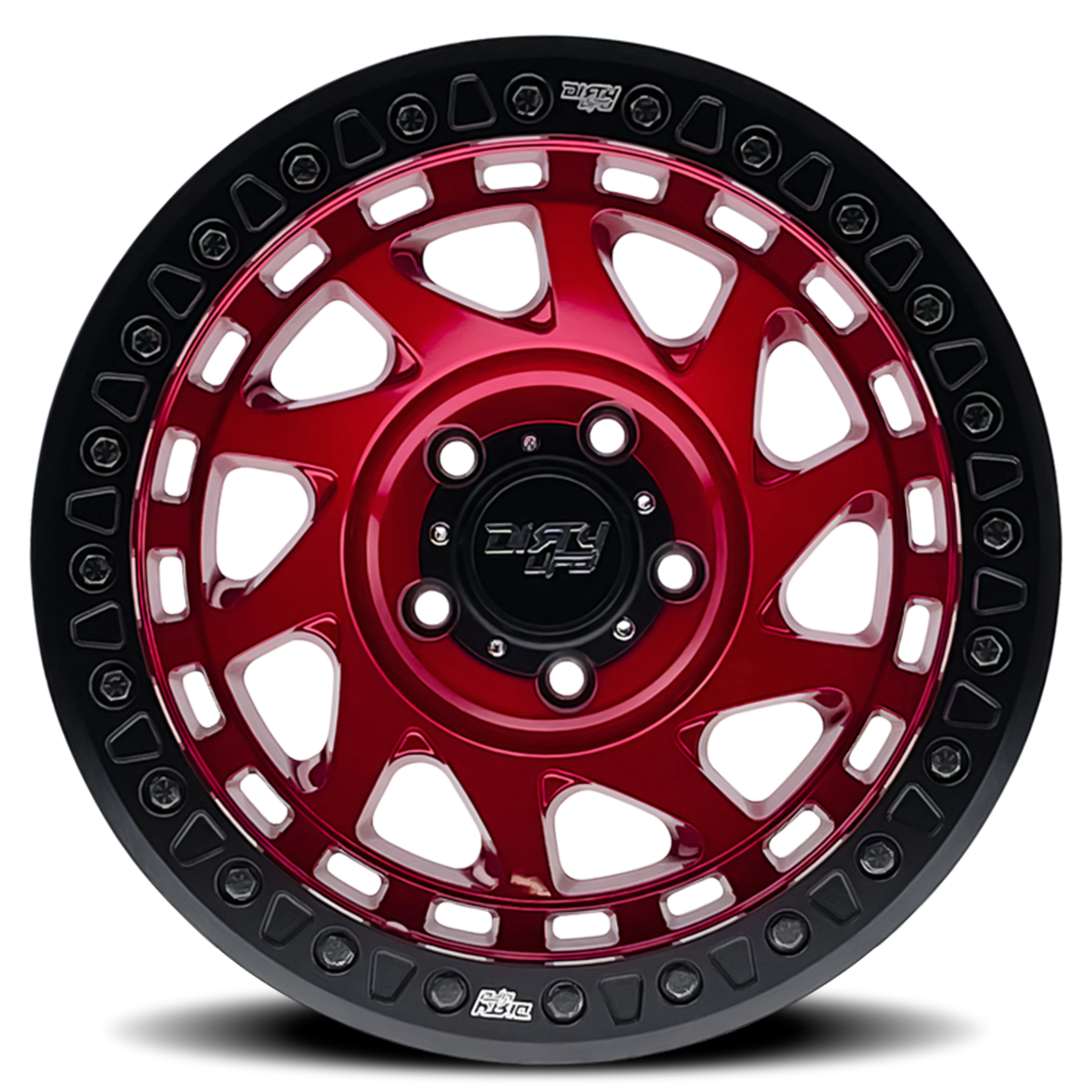 Dirty Life Race Wheels Enigma Race 9313 Gloss Crimson Candy Red 17X9