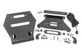LED Light Winch Mount Front 10 Inch Black Slimline Polaris RZR Pro R Rough Country