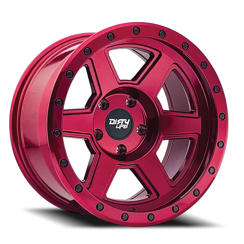 Dirty Life Race Wheels Compound 9315 Crimson Candy Red 20X10