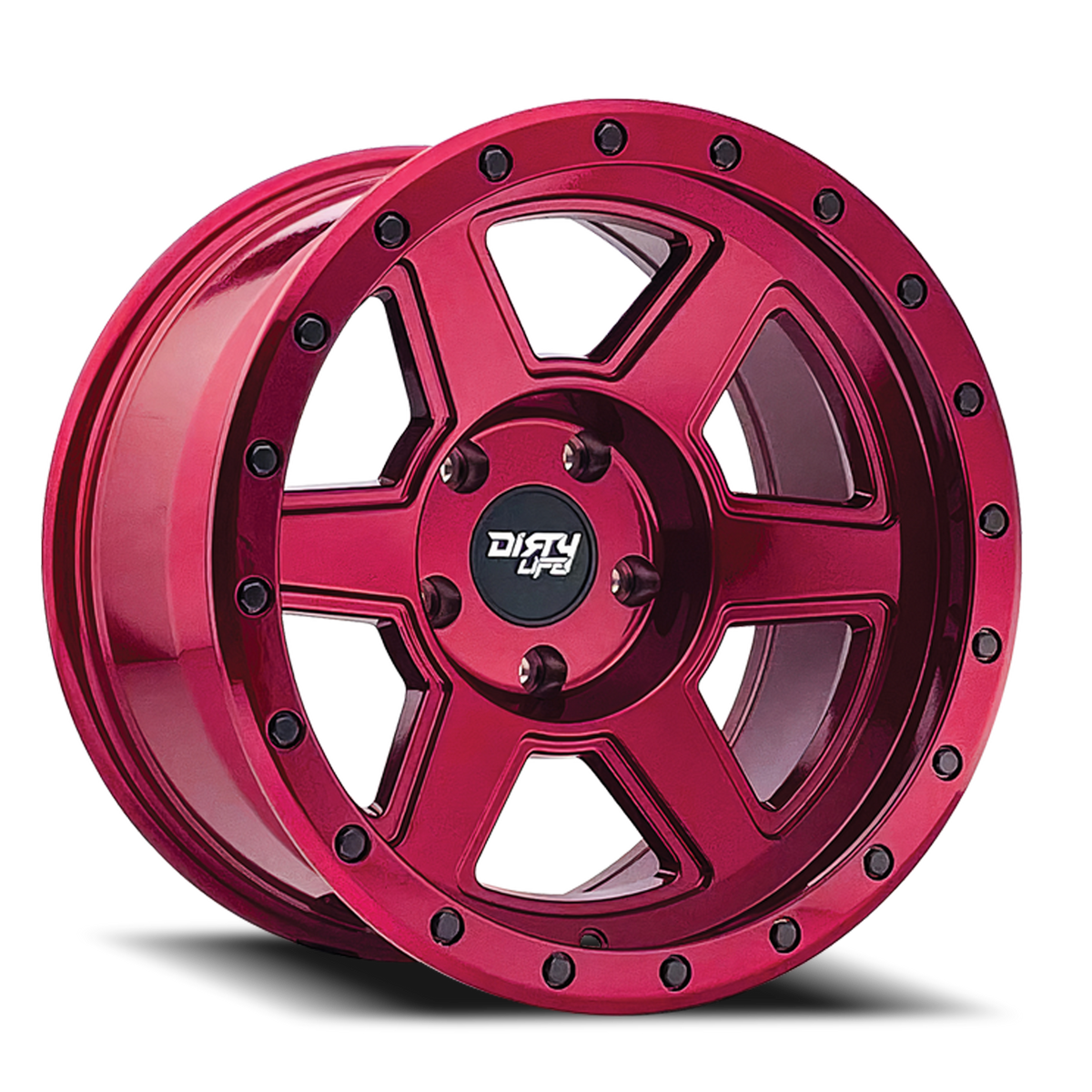 Dirty Life Race Wheels Compound 9315 Crimson Candy Red 20X10