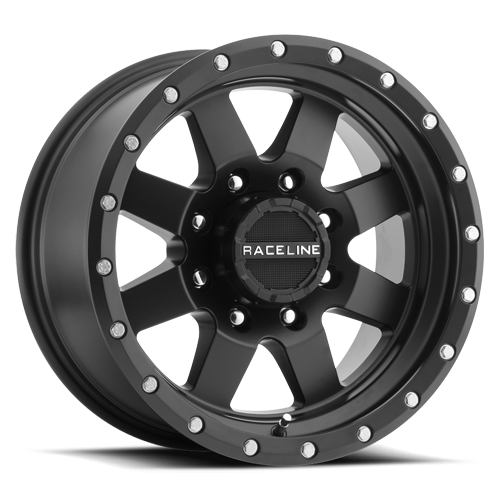 Aluminum Wheels 17x9 Defender 935B Satin Black Multi Spoke -12 Offset 8 on 165.1 Bolt Pattern 130.81 Bore Raceline