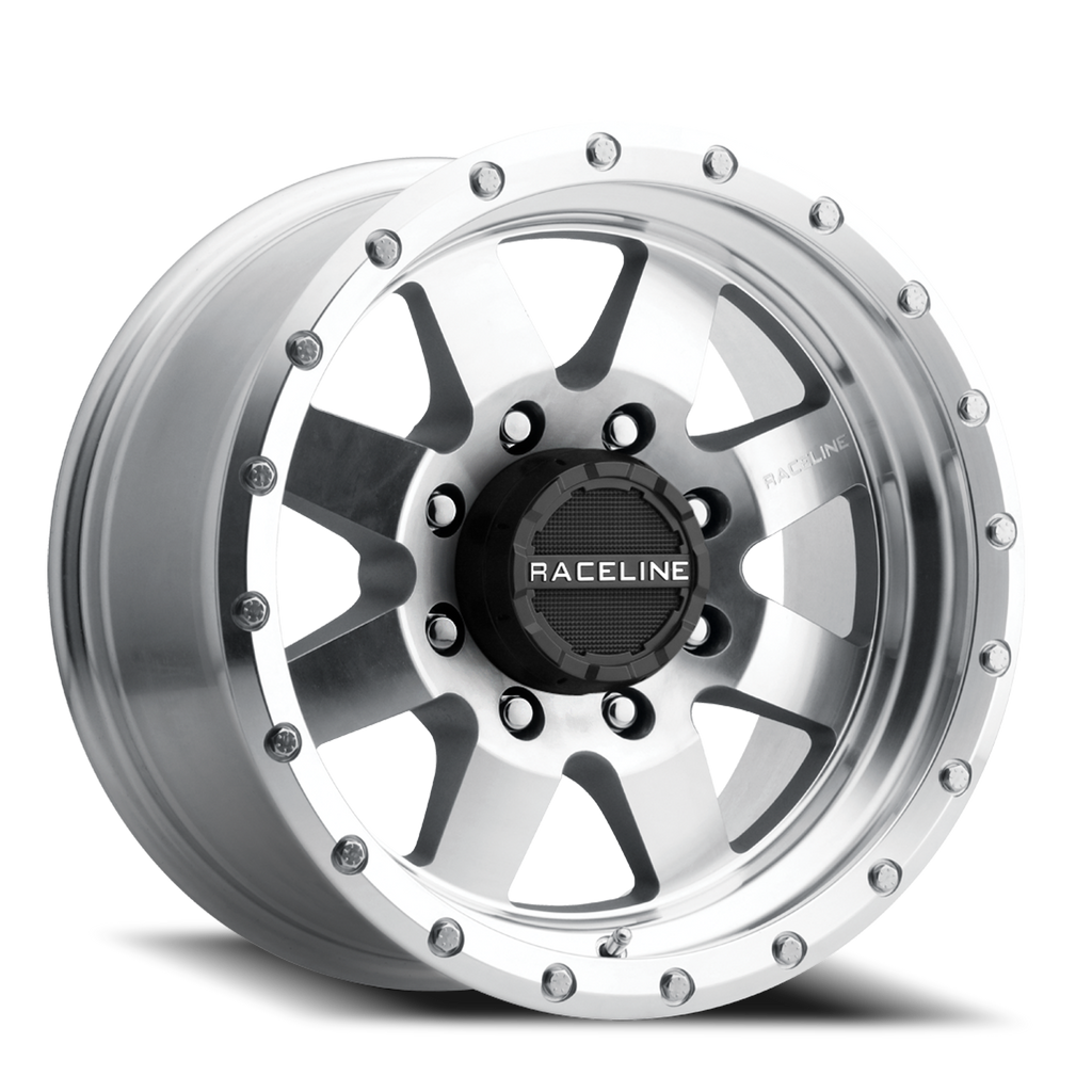 Aluminum Wheels 17x9 Defender 935MC Machined Silver -12 Offset 8 on 170 Bolt Pattern 130.81 Bore Raceline