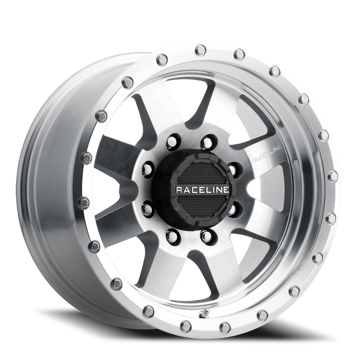 Aluminum Wheels 17x9 Defender 935MC Machined Silver -12 Offset 8 on 170 Bolt Pattern 130.81 Bore Raceline