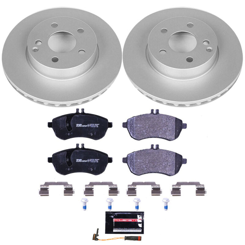 Power Stop 12-15 Mercedes-Benz C250 Front Euro-Stop Brake Kit