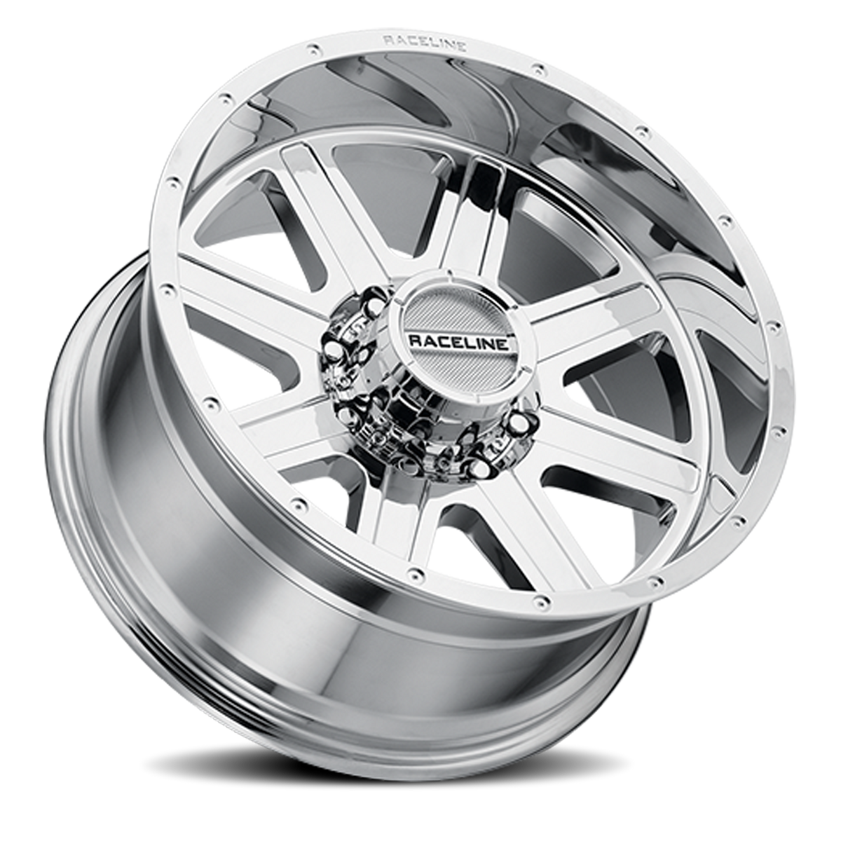Aluminum Wheels 17x9 Hostage 940C Chrome 12 Offset 8 on 165.1 Bolt Pattern 125.2 Bore Raceline