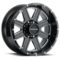 Aluminum Wheels 20x9 Hostage 940M Milled Gloss Black 12 Offset 5 on 150 Bolt Pattern 110.3 Bore Raceline