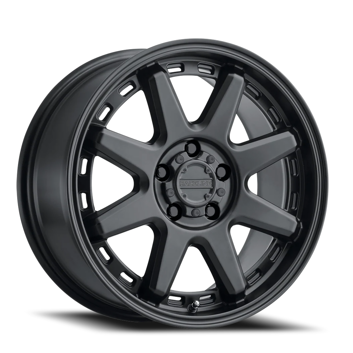 Aluminum Wheels 20x9 Scout 947B Satin Black 18 Offset 5 on 139.7 Bolt Pattern 106.5 Bore Raceline
