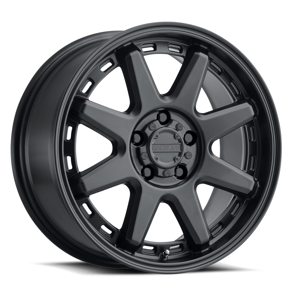 Aluminum Wheels 15x8 Scout 947B Satin Black -24 Offset 5 on 139.7 Bolt Pattern 106.5 Bore Raceline