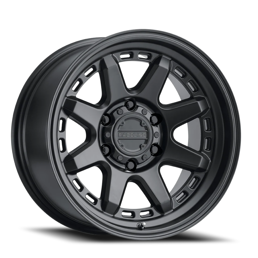 Aluminum Wheels 18x9 Scout 947B Satin Black 18 Offset 6 on 135 Bolt Pattern 87.1 Bore Raceline