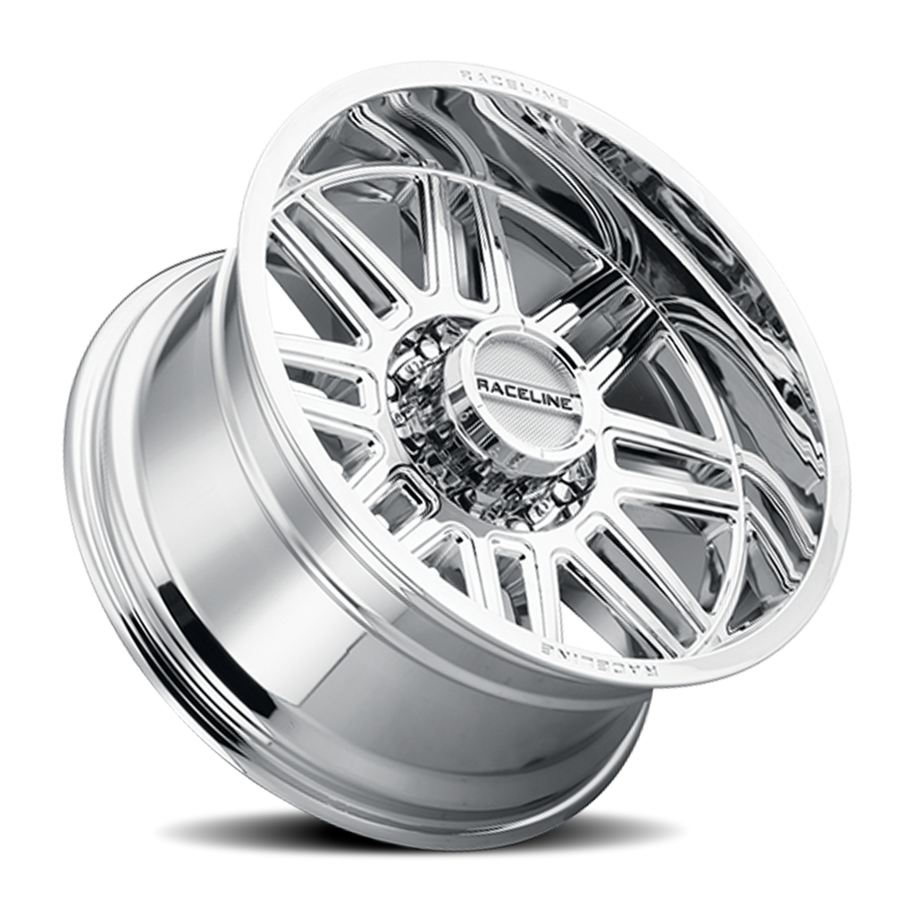 Aluminum Wheels 18x9 Split 948C Chrome -12 Offset 8 on 180 Bolt Pattern 124.2 Bore Raceline