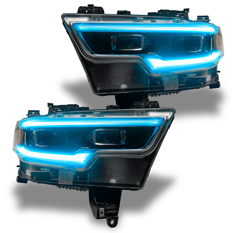 Oracle 19-21 RAM 1500 Projector LED Headlight DRL Kit - ColorSHIFT RGBW+A w/o Controller