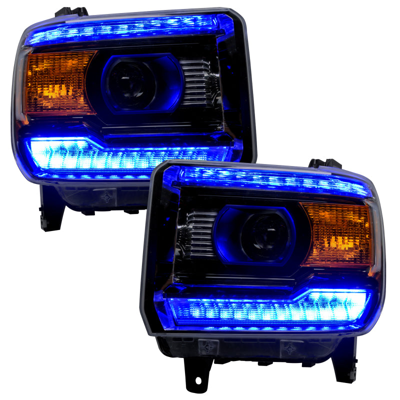 Oracle 14-15 GMC Sierra Headlight DRL Upgrade Kit - ColorSHIFT