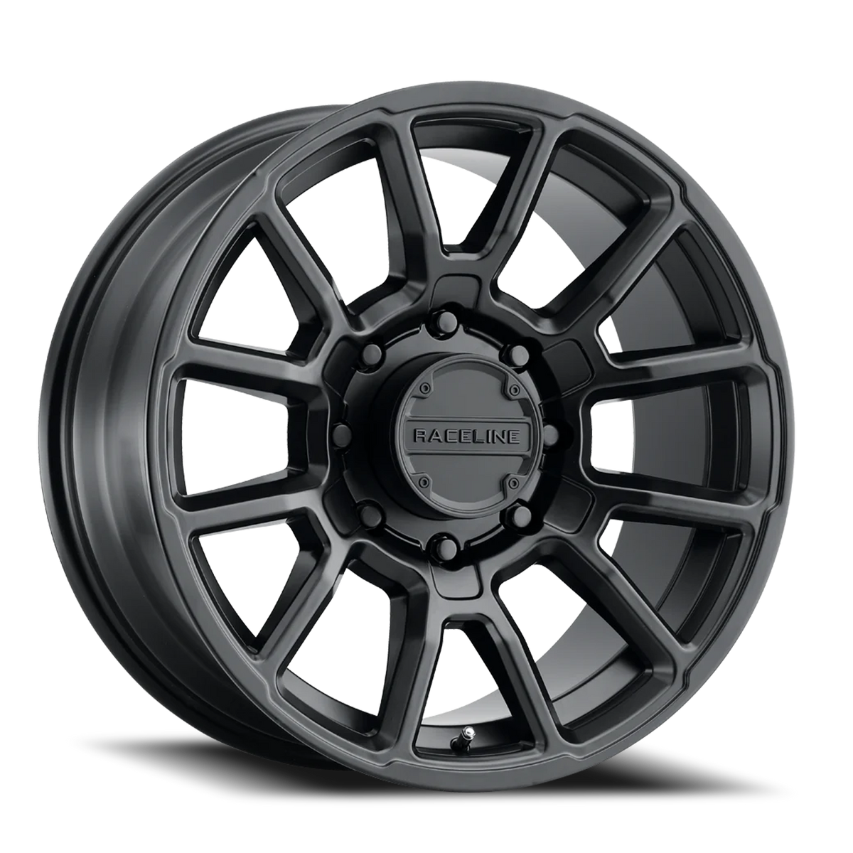 Aluminum Wheels 20x10 Gauge 950B Satin Black Multi Spoke -19 Offset 8 on 170 Bolt Pattern 125.2 Bore Raceline