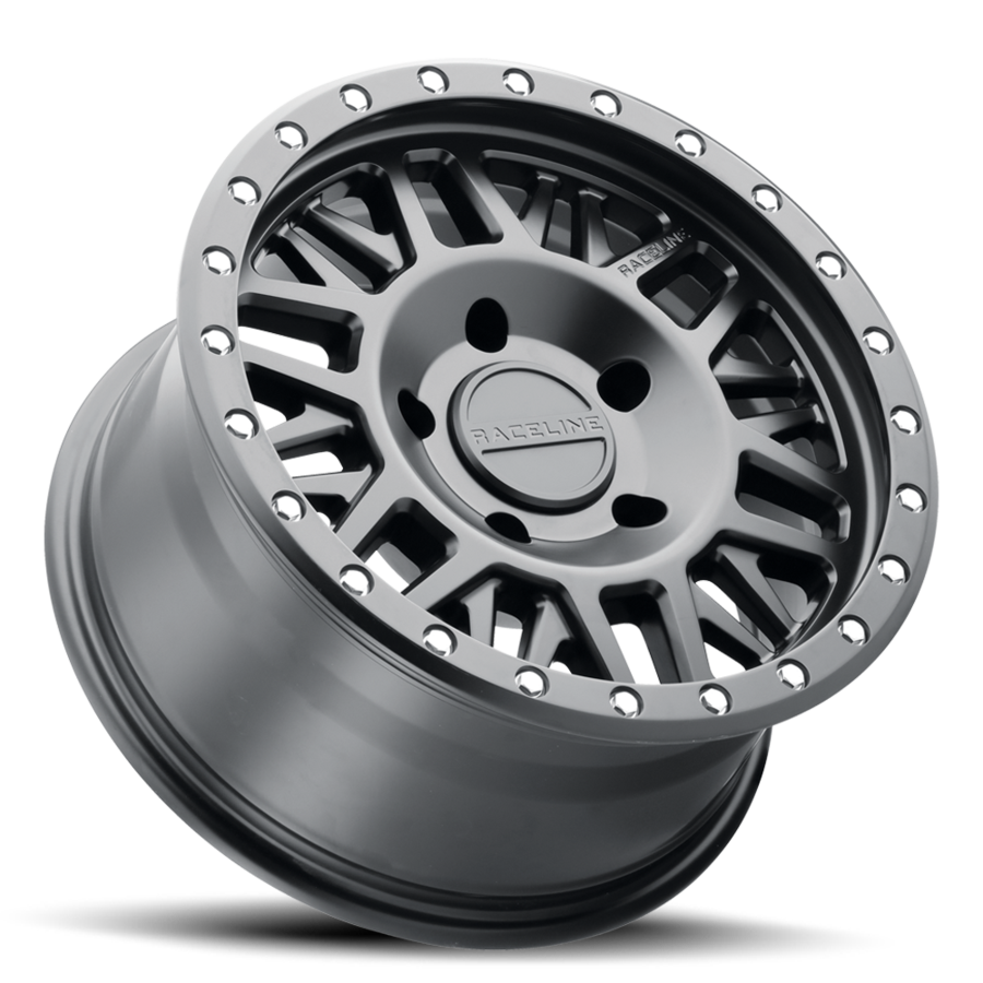 Aluminum Wheels 17x8.5 Ryno 951B Satin Black 0 Offset 6 on 135 Bolt Pattern 87.1 Bore Raceline