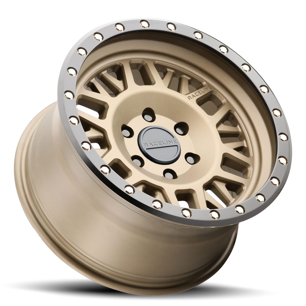 Aluminum Wheels 16x8 Ryno 951BZ Textured Bronze Gold 0 Offset 6 on 139.7 Bolt Pattern 106.1 Bore Raceline