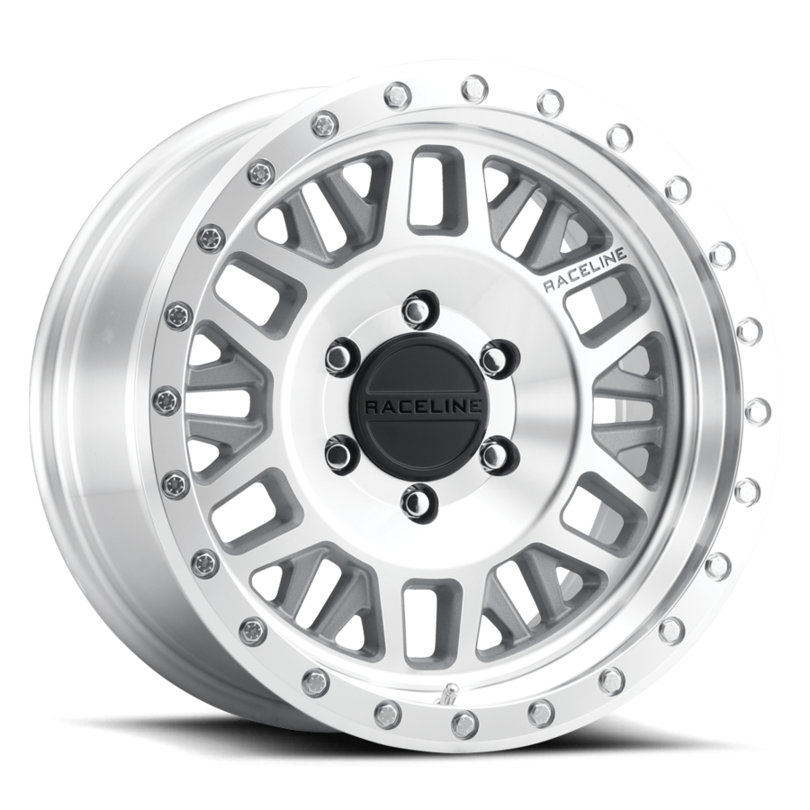 Aluminum Wheels 16x8 Ryno 951MC Machined Silver 0 Offset 5 on 139.7 Bolt Pattern 106.5 Bore Raceline