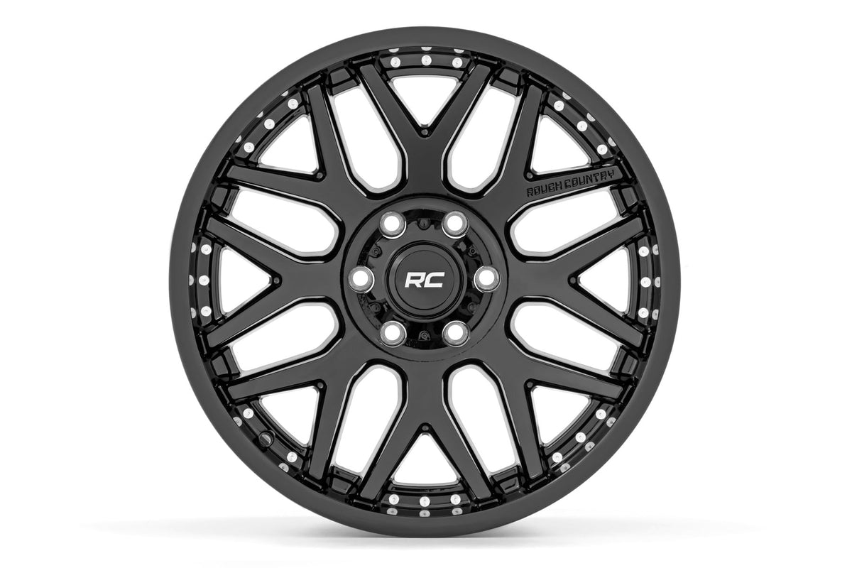95 Series Wheel One-Piece Gloss Black 20x10 Rough Country