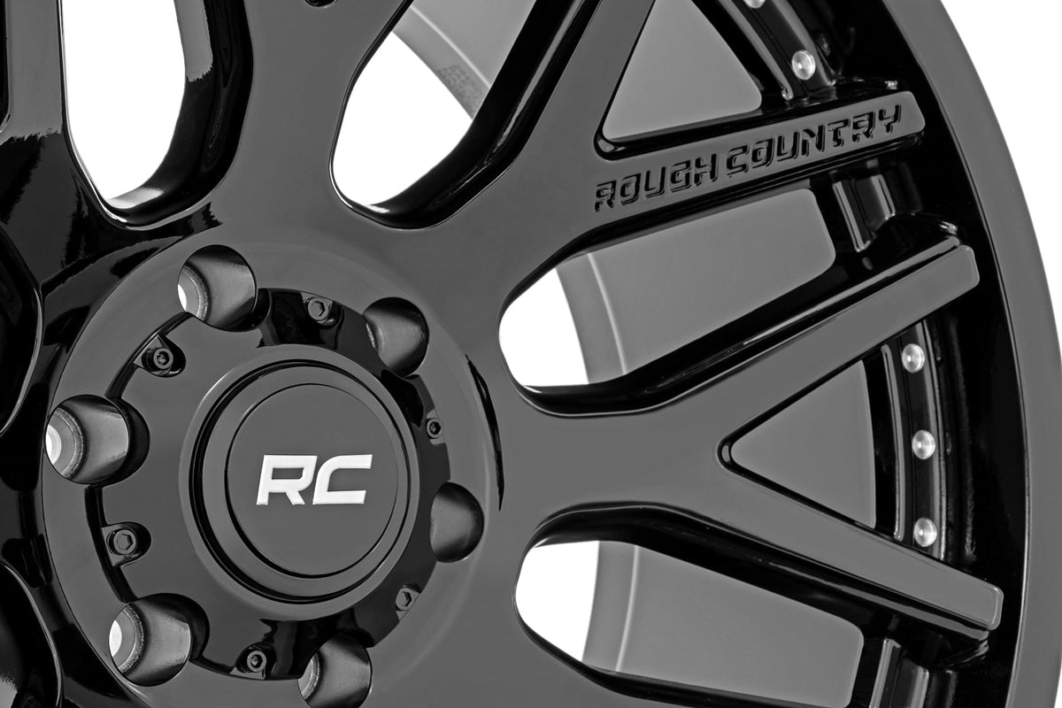 95 Series Wheel One-Piece Gloss Black 20x10 Rough Country