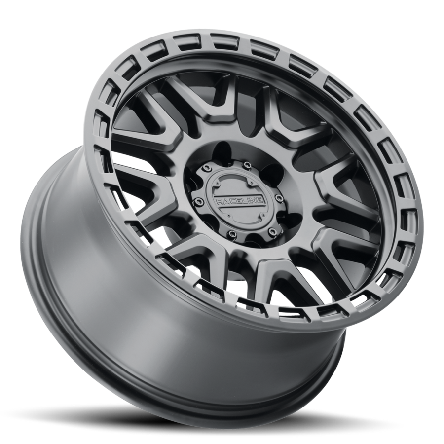 Aluminum Wheels 18x9 Krank 953B Satin Black 18 Offset 8 on 180 Bolt Pattern 124.2 Bore Raceline