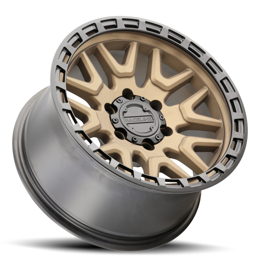 Aluminum Wheels 17x9 Krank 953BZ Satin Bronze -12 Offset 8 on 170 Bolt Pattern 125.2 Bore Raceline