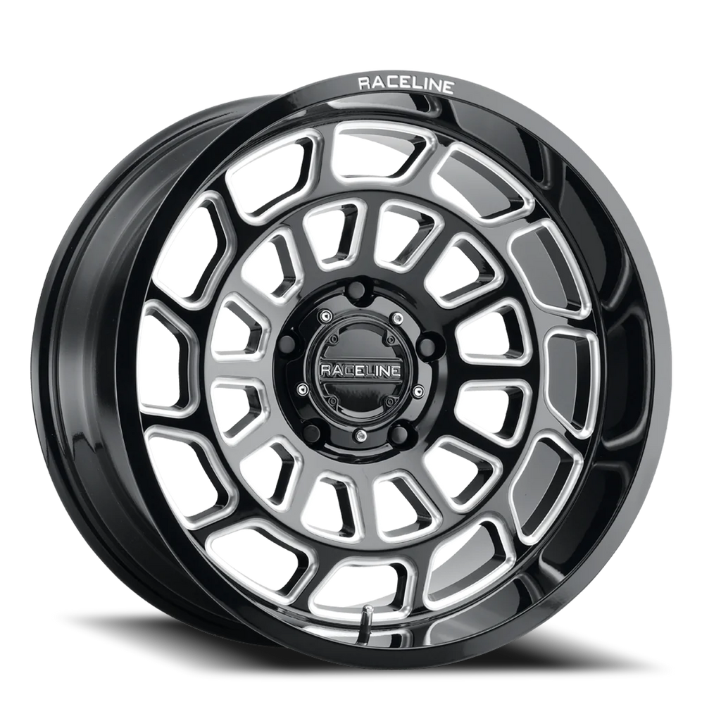 Aluminum Wheels 20x9 Warp 955M Milled Gloss Black 18 Offset 8 on 180 Bolt Pattern 124.2 Bore Raceline