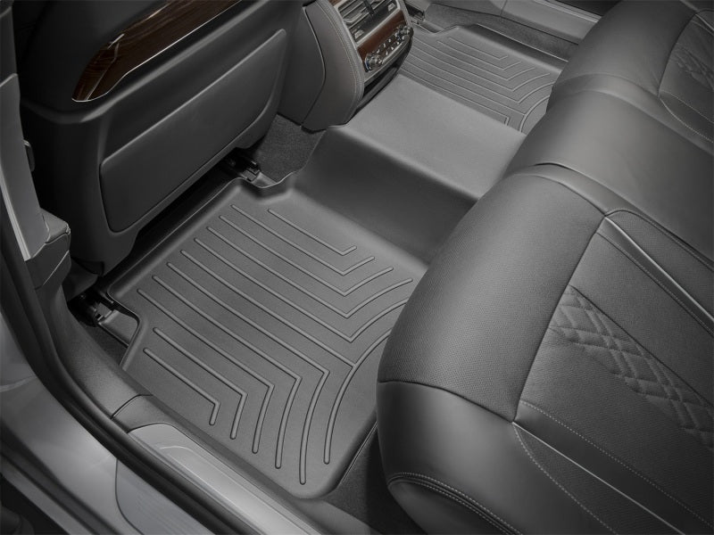 WeatherTech 2016+ BMW 7-Series G12 Sedan Rear FloorLiner - Black (w/o Rear Executive Lounge Seating)