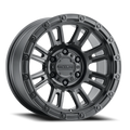 Aluminum Wheels 17x9 Compass 956B Satin Black -12 Offset 6 on 139.7 Bolt Pattern 106.1 Bore Raceline