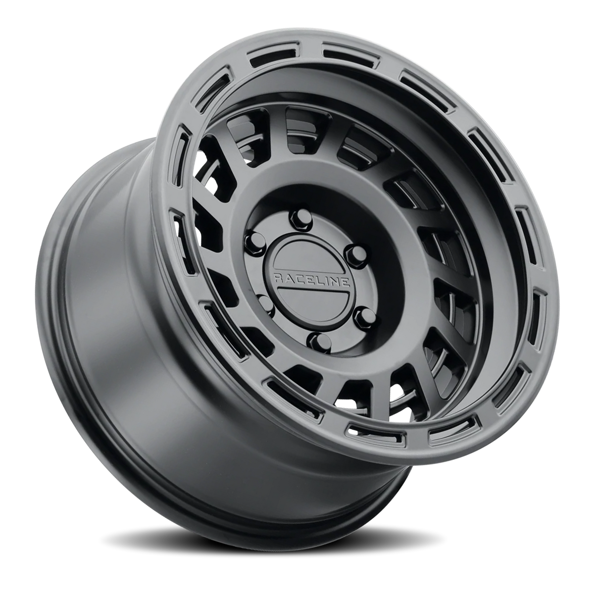 Aluminum Wheels 17x9 Halo 957B Satin Black -12 Offset 8 on 170 Bolt Pattern 130.81 Bore Raceline