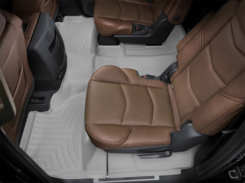 WeatherTech 15+ Cadillac Escalade ESV Rear FloorLiner - Grey (Fits w/ Second Row Bucket Seating)